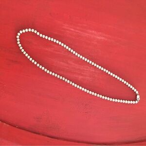 Nice Silver Beads Necklace ⏺️